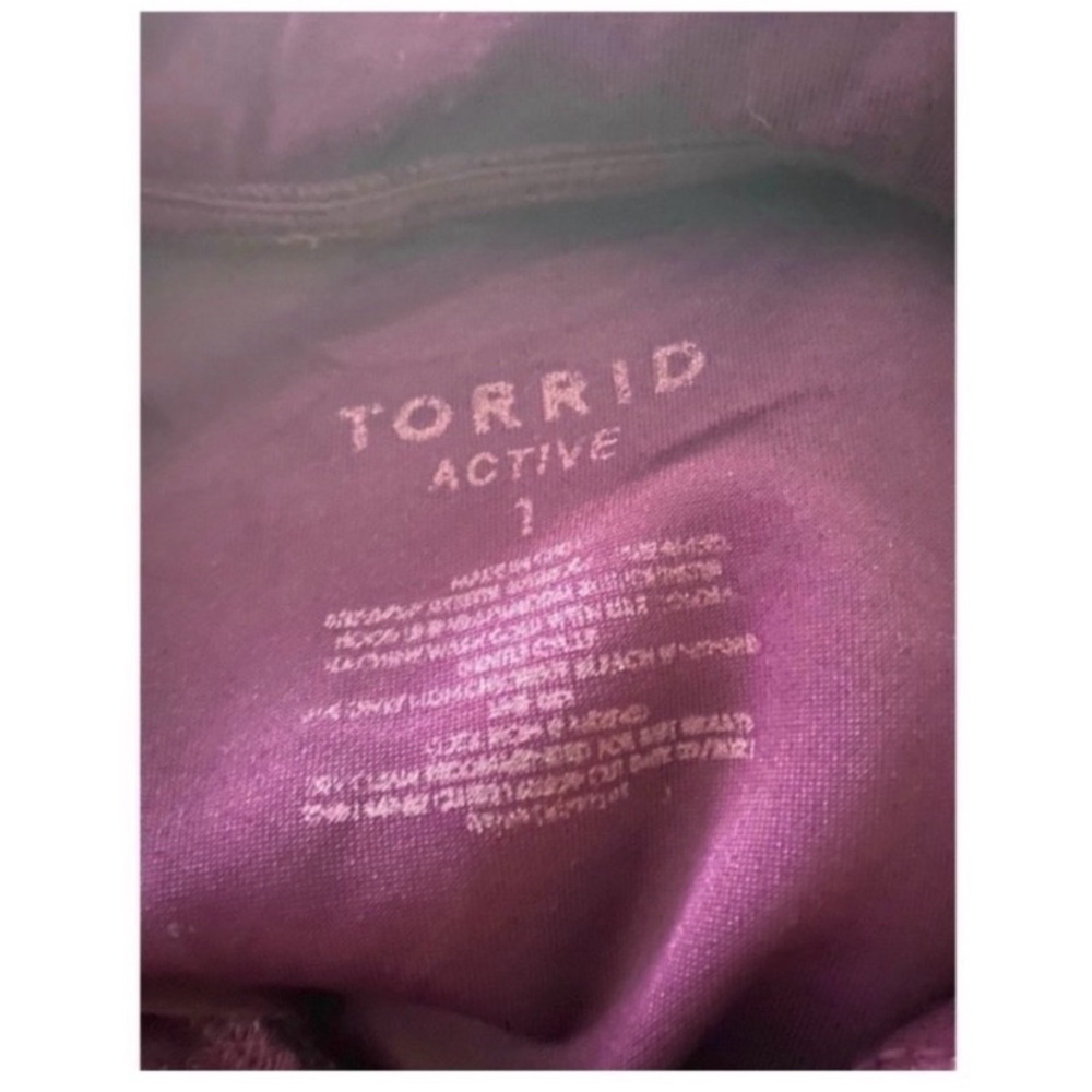 TORRID Active Purple Hooded Sweatshirt - Picture 8 of 9